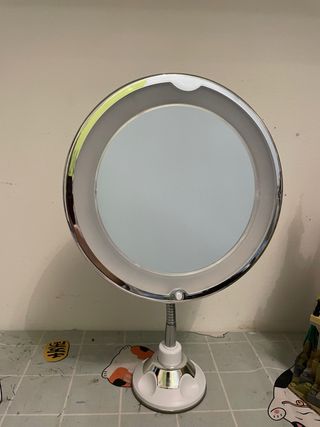 Specchio Trucco LED Argento