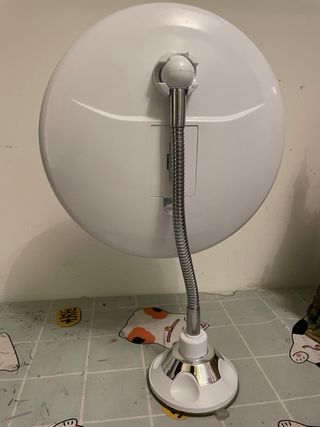 Specchio Trucco LED Argento