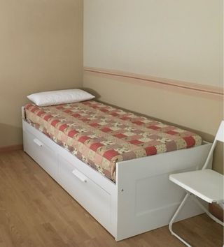 Cama extensible Ikea Brimnes 90x200 a 180x200