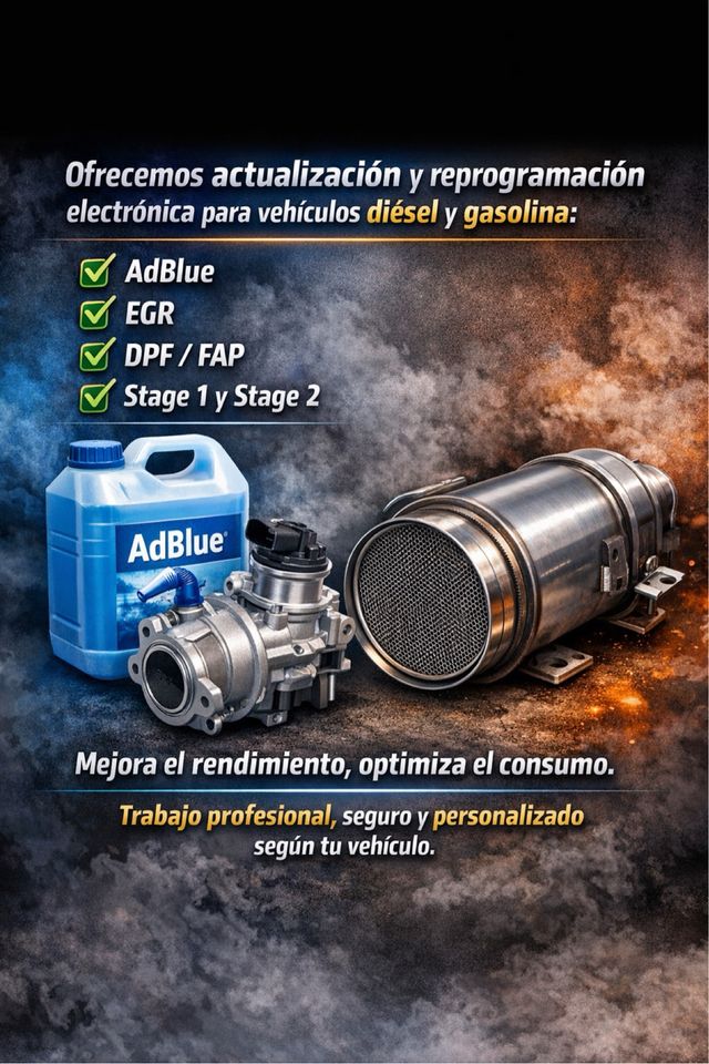 Actualización AdBlue EGR DPF Stage 1