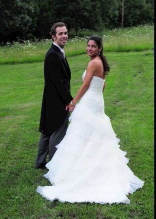 Vestido de Novia- Aire Barcelona Rosa Clara Blanco