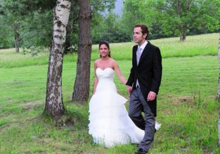 Vestido de Novia- Aire Barcelona Rosa Clara Blanco