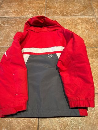 Chaqueta Infantil Nieve Decathlon Roja/Gris t.8