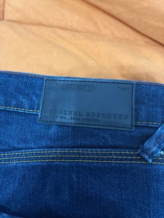 Pantalón vaquero moto Oxford con protecciones