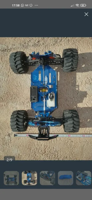 Chasis Nitro 1/6 con cubierta