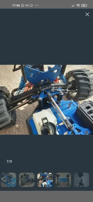 Chasis Nitro 1/6 con cubierta