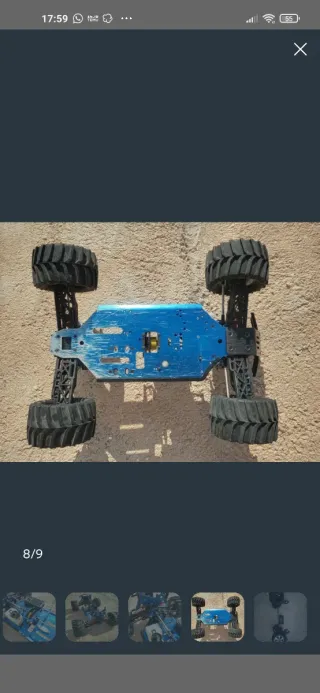 Chasis Nitro 1/6 con cubierta