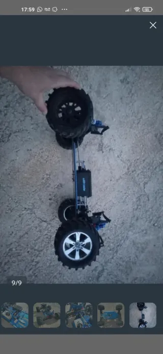 Chasis Nitro 1/6 con cubierta