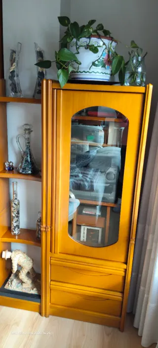 Mueble de salón madera cerezo