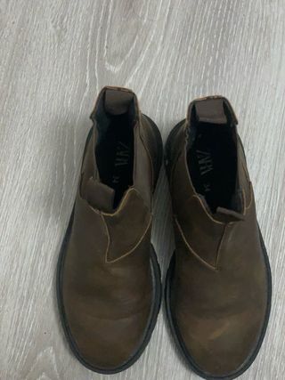 Botas niña marrones ZARA Talla 34