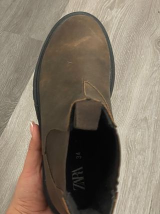 Botas niña marrones ZARA Talla 34