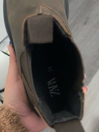 Botas niña marrones ZARA Talla 34