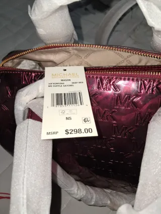 Bolso Michael Kors Charol Rojo/Morado