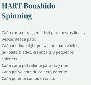 Caña Hart Boushido 66ML