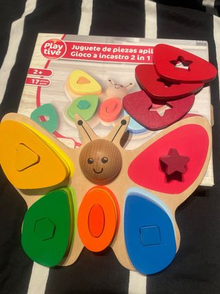 Puzzle mariposa madera Play Tive 2+