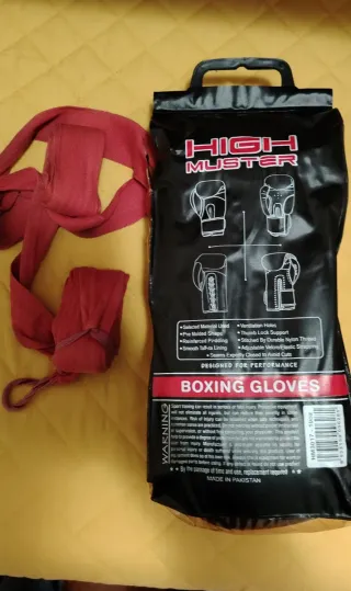 Guantoni boxe High Muster neri 8-oz