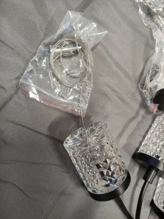 Lámpara Araña LED 6 luces cristal