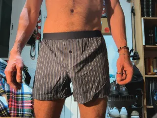 Boxer Enrico Mori Rayas Azul/Gris