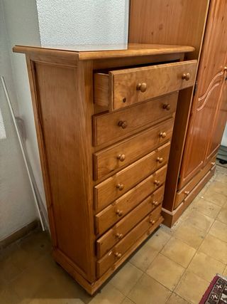 Cajonera de pino macizo