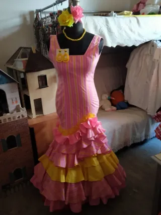 Traje Flamenca gitana sevillana t.38
