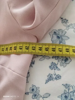 Vestido fiesta rosa lazo