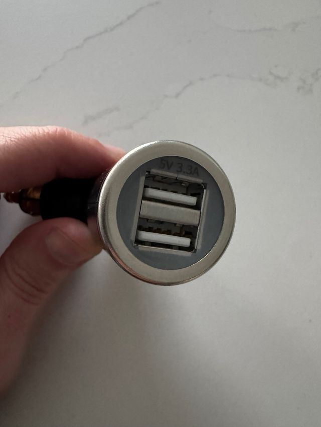 Adaptador mechero moto BMW USB x2