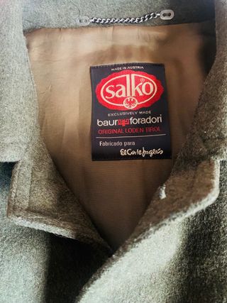 Abrigo verde largo  Loden original