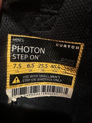 Botas Burton Step On + Fijaciones