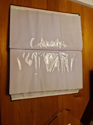 Álbum de fotos elegante rojo