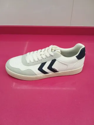 Zapatillas Hummel Hombre Blancas y Azul
