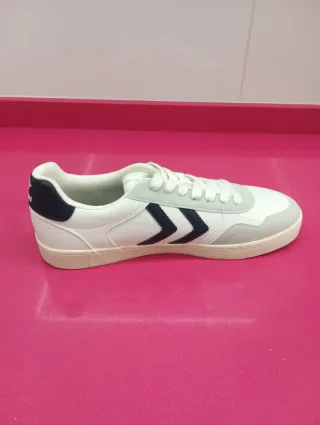 Zapatillas Hummel Hombre Blancas y Azul
