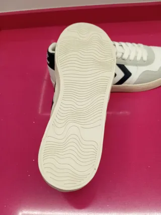 Zapatillas Hummel Hombre Blancas y Azul