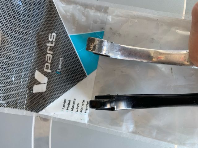 Maneta Embrague V-Parts Negra y Plata