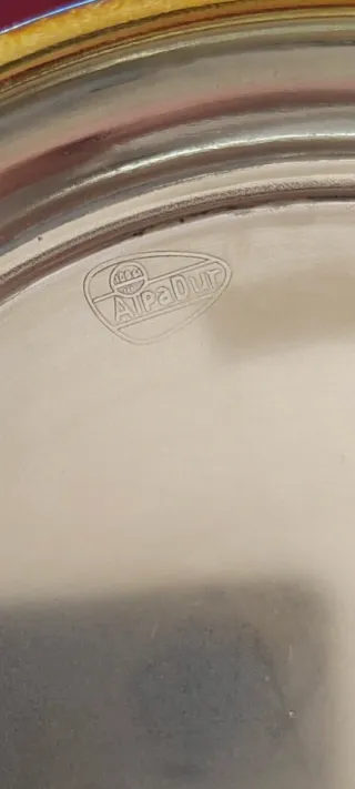 Jarra de alpaca antigua