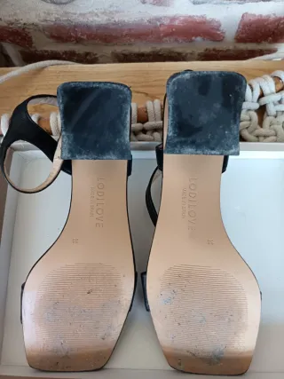 Sandalias Lodi Negras Talla 38 Gel