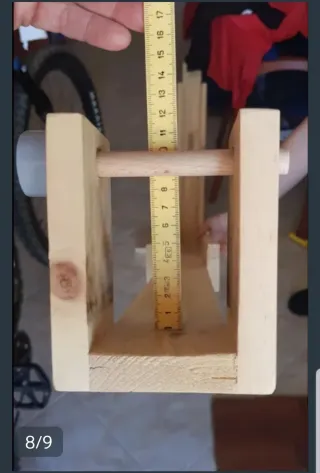 Soporte de madera para rollo