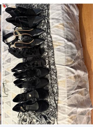 Zapatos negros de tacón