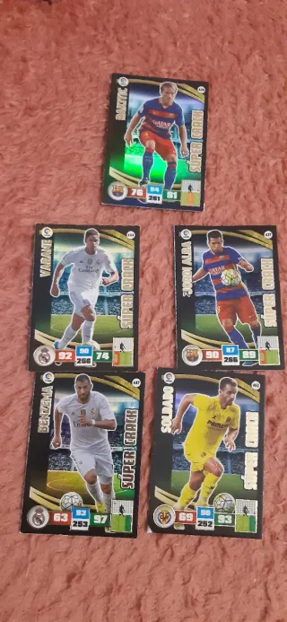 Lote 5 Cromos Futbol Adrenalyn 2015-16