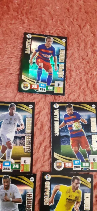 Lote 5 Cromos Futbol Adrenalyn 2015-16