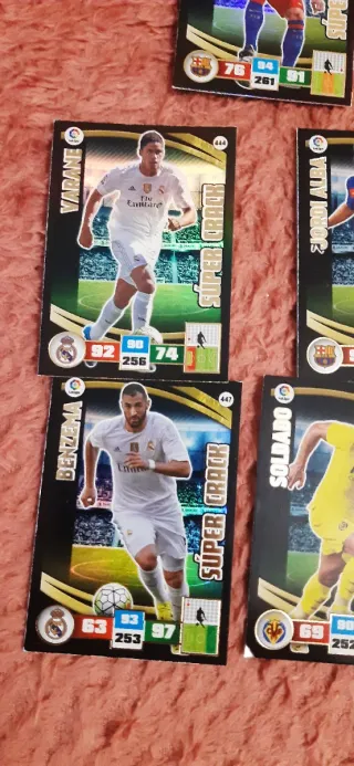 Lote 5 Cromos Futbol Adrenalyn 2015-16