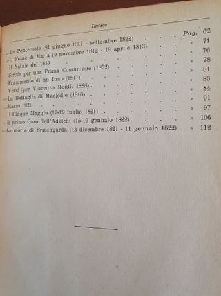 Libro Antico 1926 Le Liriche di Alessandro Manzoni