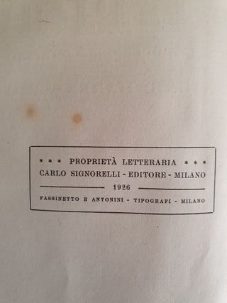 Libro Antico 1926 Le Liriche di Alessandro Manzoni