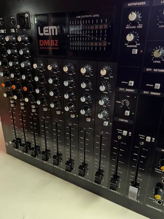 Mixer vintage LEM DM82 Mesa de mezclas anni '80