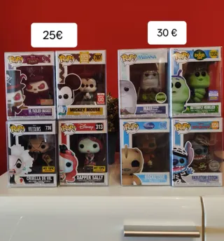 Funko Pop Disney Dr. Facilier, Mickey, Maui, Cruel