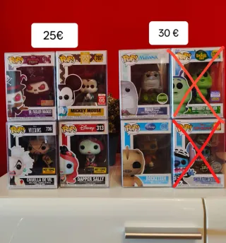 Funko Pop Disney Dr. Facilier, Mickey, Maui, Cruel