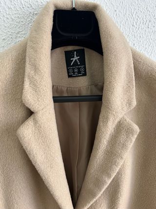 Abrigo paño mujer Primark beige