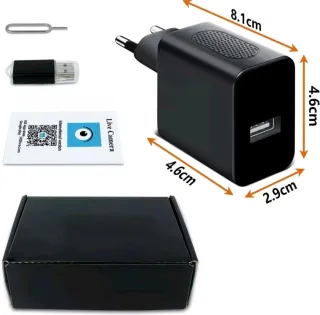 Caricabatterie con camera