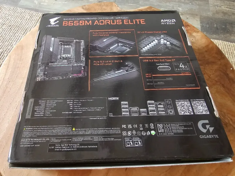 Placa Base Gigabyte B650M Aorus Elite afbeelding 2