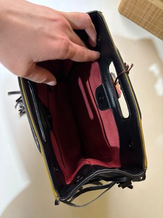 Bolso DMR flecos negro y verde militar