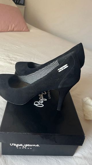Zapatos Pepe Jeans Negros Mujer
